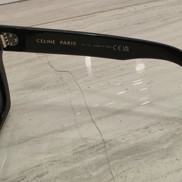 Celine Black Square Sunglasses - Picture 4 of 7